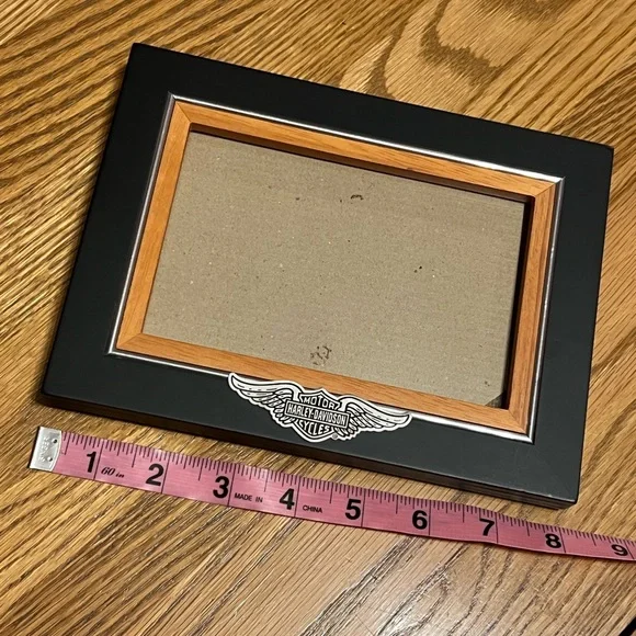 Harley-Davidson® 4 x 6 Black/Orange Photo Frame -Bar & Shield Winged Logo - Picture 10 of 14